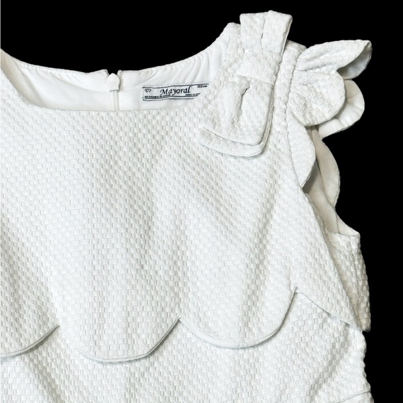 Mayoral***White Cotton Pretty Dress***Size 7***$98 - Picture 2 of 4
